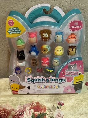 Squish-a-Longs Original Squishmallows 14-Figure Kids Toy Set - Multi